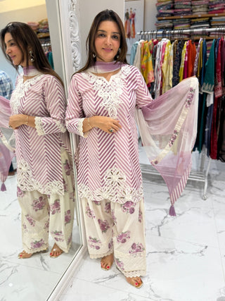 Phool Leheriya Farshi Salwar Set - Preetibora