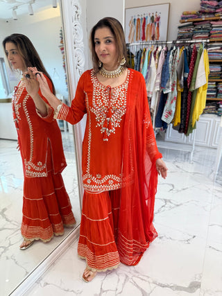 Taj Sharara Set - Preetibora