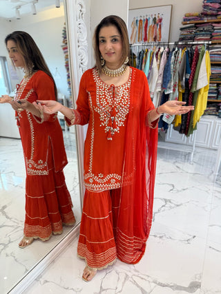 Taj Sharara Set - Preetibora