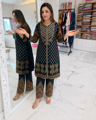Charcoal Crepe Co-ord set