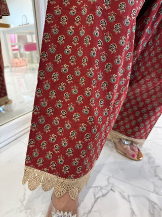 Rekha Cut Work Set