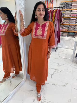 Zari Chanderi Set