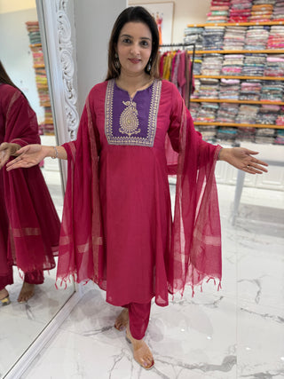 Zari Chanderi Set