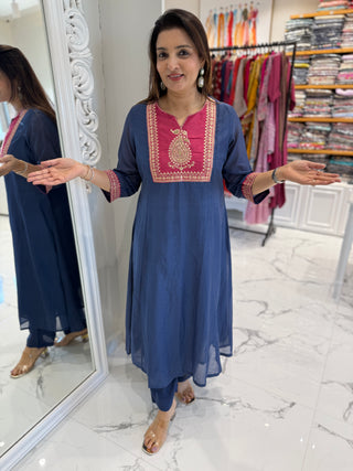 Zari Chanderi Set