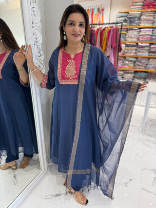 Zari Chanderi Set