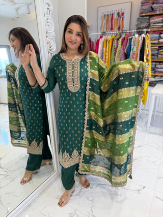 Green Graceful Suit Set