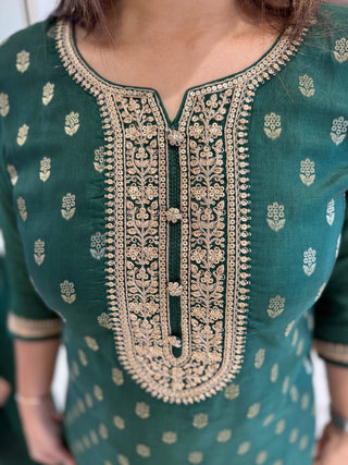Green Graceful Suit Set