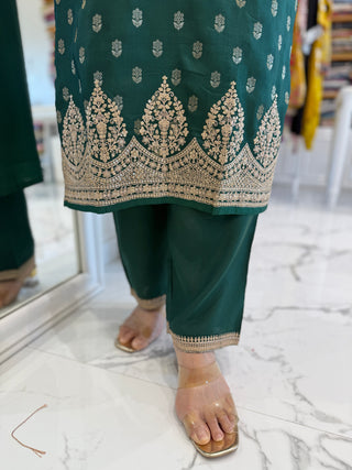 Green Graceful Suit Set