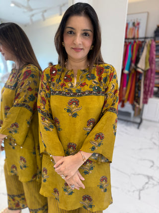 Anvi Kalamkari Coord Set