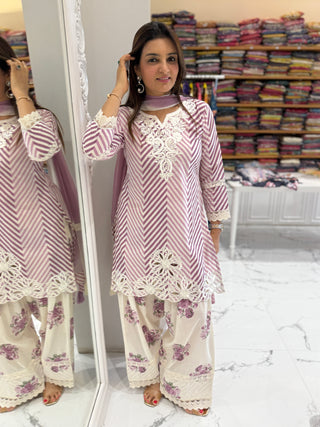 Phool Leheriya Farshi Salwar Set