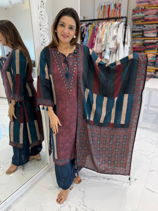 Stripe and Kalamkari Set