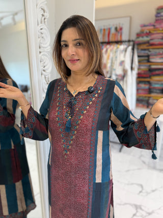 Stripe and Kalamkari Set