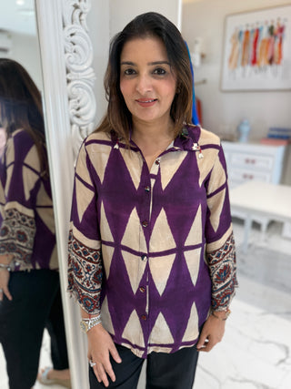 Shanaya Purple Shirt