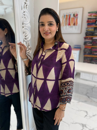 Shanaya Purple Shirt