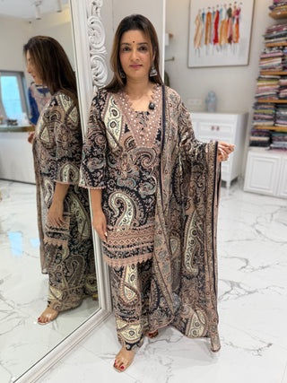 Kalamkari Farshi Salwar Set