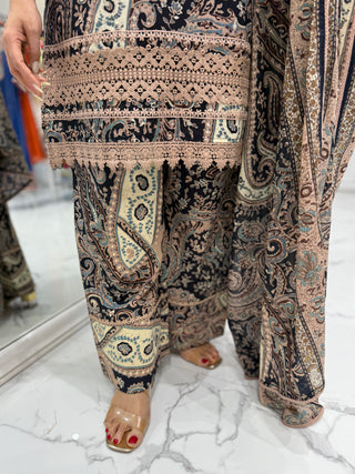 Kalamkari Farshi Salwar Set