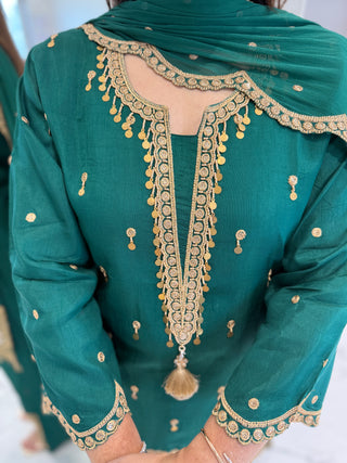 Emerald Coin Suit Set