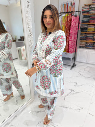 Pastel Floral Farshi Set