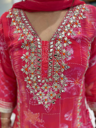 Bandhej Bloom Sharara Set