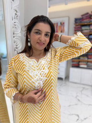 Leheriya Cut Work Set