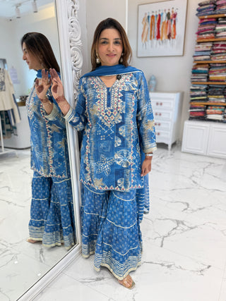 Bandhej Bloom Sharara Set