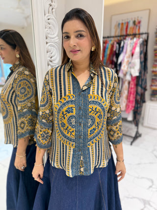 Ajrakh Kalamkari Shirt