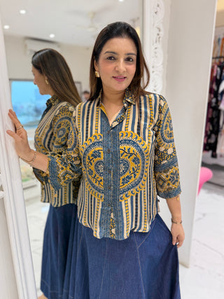 Ajrakh Kalamkari Shirt