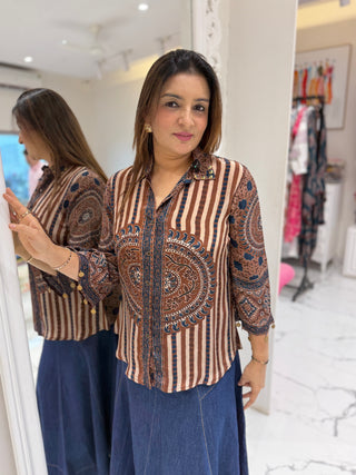 Ajrakh Kalamkari Shirt