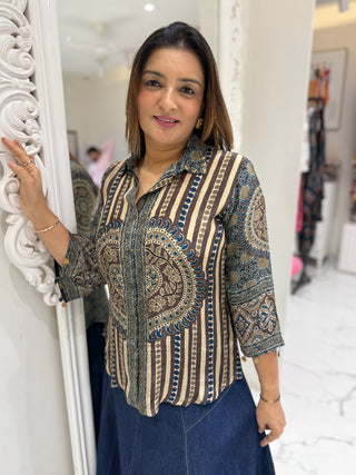 Ajrakh Kalamkari Shirt
