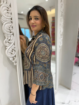 Ajrakh Kalamkari Shirt