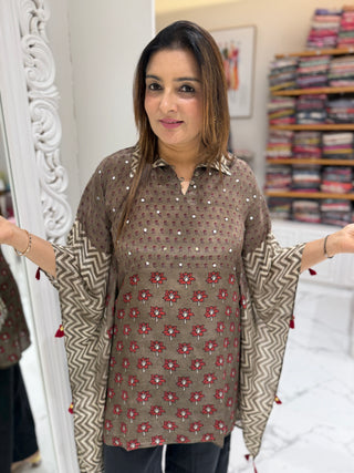 Flowy Short Kaftan
