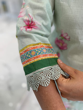 Summer Blossom Cotton Suit Set