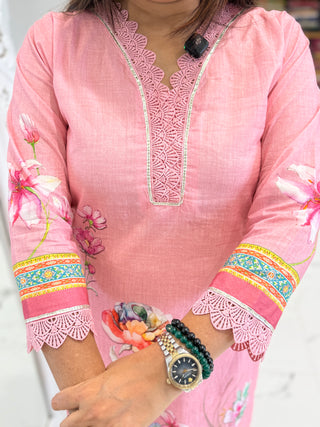 Summer Blossom Cotton Suit Set