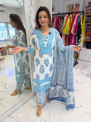 Jiya Lace Suit  Set