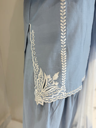 Delicate Cutwork Farshi Set