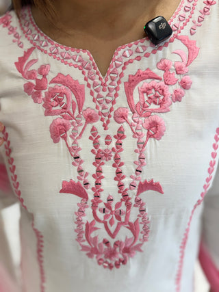 Delicate Cutwork Farshi Set