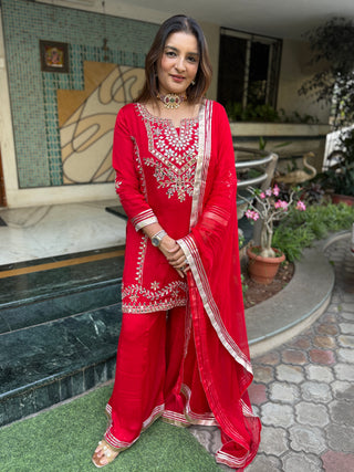 Festive Glow Sharara Set