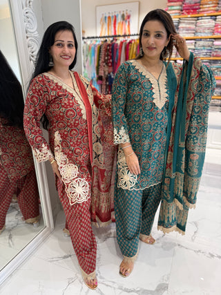 Rekha Cut Work Set