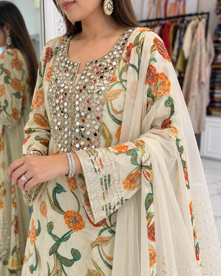 Aaina Bloom Suit Set - Preetibora