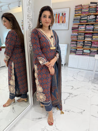 Ajarak Cutwork Set - Preetibora