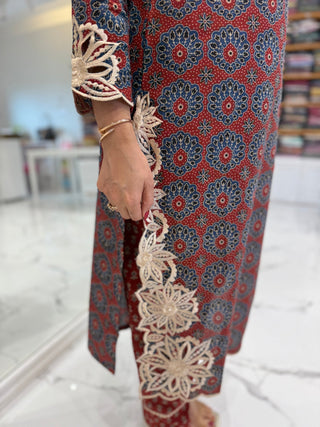 Ajarak Cutwork Set - Preetibora