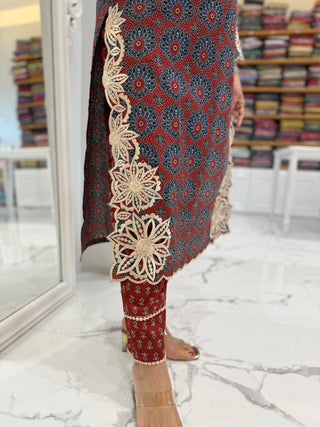 Ajarak Cutwork Set - Preetibora