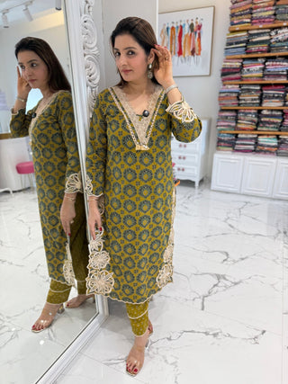 Ajarak Cutwork Set - Preetibora