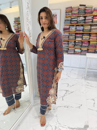Ajarak Cutwork Set - Preetibora