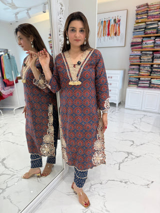 Ajarak Cutwork Set - Preetibora
