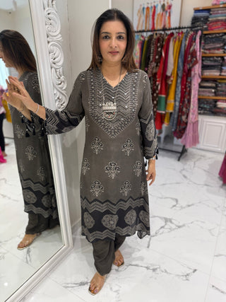 Ajrakh Bloom Coord Set - Preetibora