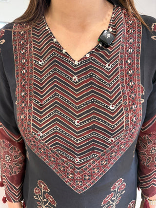 Ajrakh Bloom Coord Set - Preetibora