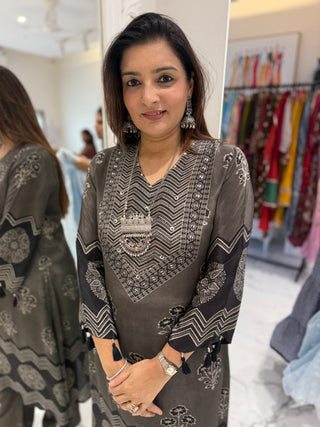 Ajrakh Bloom Coord Set - Preetibora