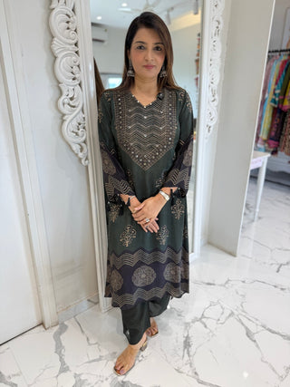 Ajrakh Bloom Coord Set - Preetibora