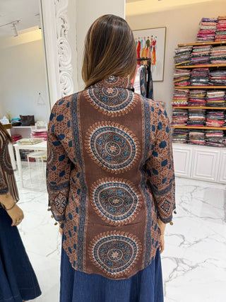 Ajrakh Kalamkari Shirt - Preetibora